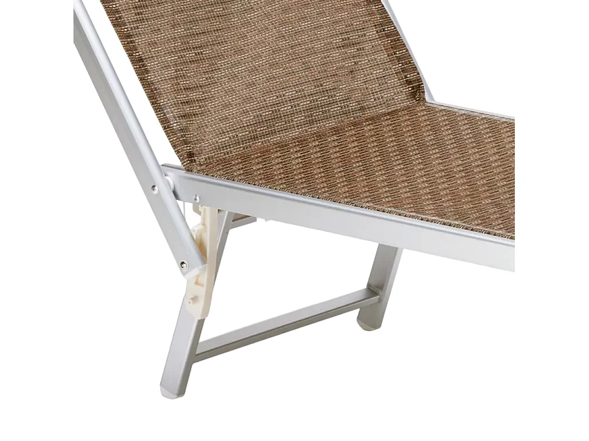 2 lettini prendisole da spiaggia in alluminio Phuket