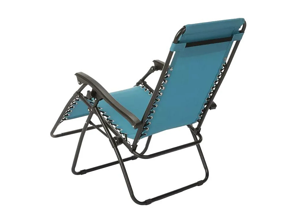 Tumbona plegable para playa jardín multiposición Emily Zero Gravity - Azul