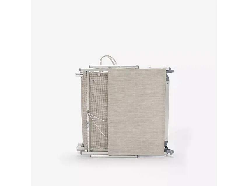 Bain de soleil de jardin transat piscine pliant en aluminium MALISS