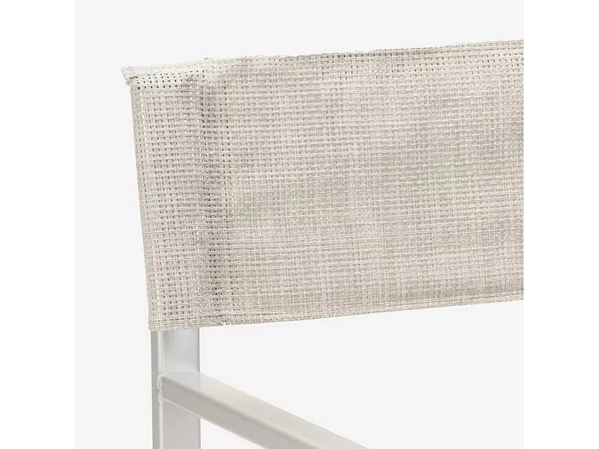Silla de playa portátil plegable aluminio tejido especial Regista Gold - Gris
