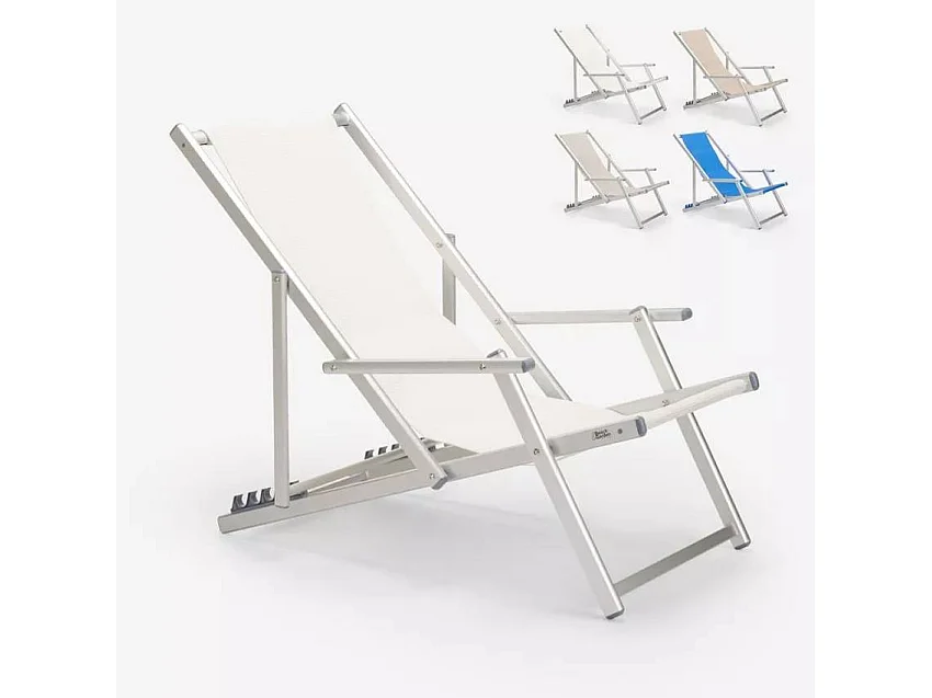 Sedia pieghevole braccioli da spiaggia giardino campeggio Scorsese