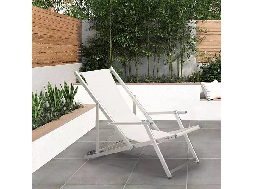 Sedia pieghevole braccioli da spiaggia giardino campeggio Scorsese