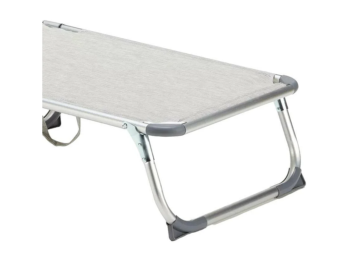 Lot de 4 bains de soleil avec pare-soleil transat robuste BREATHE