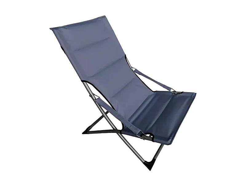 Tumbona plegable de mar playa y jardín Canapone - Gris Oscuro