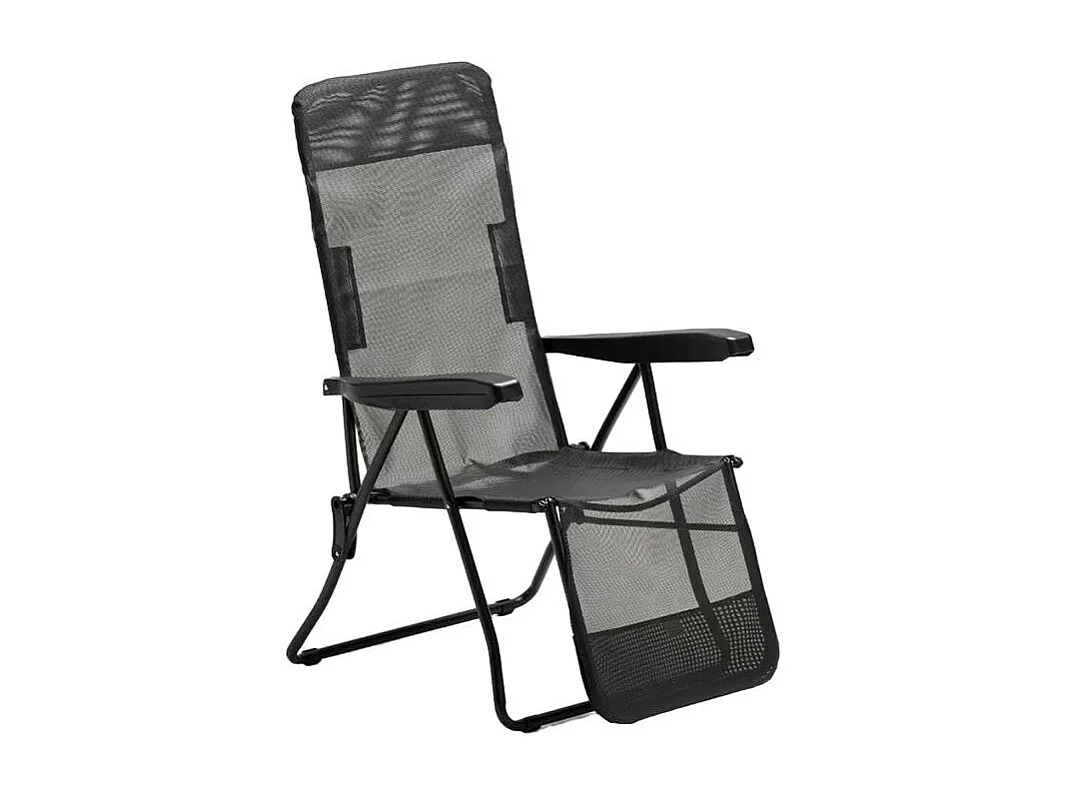 Sdraio pieghevole da spiaggia giardino braccioli in acciaio Kubrick