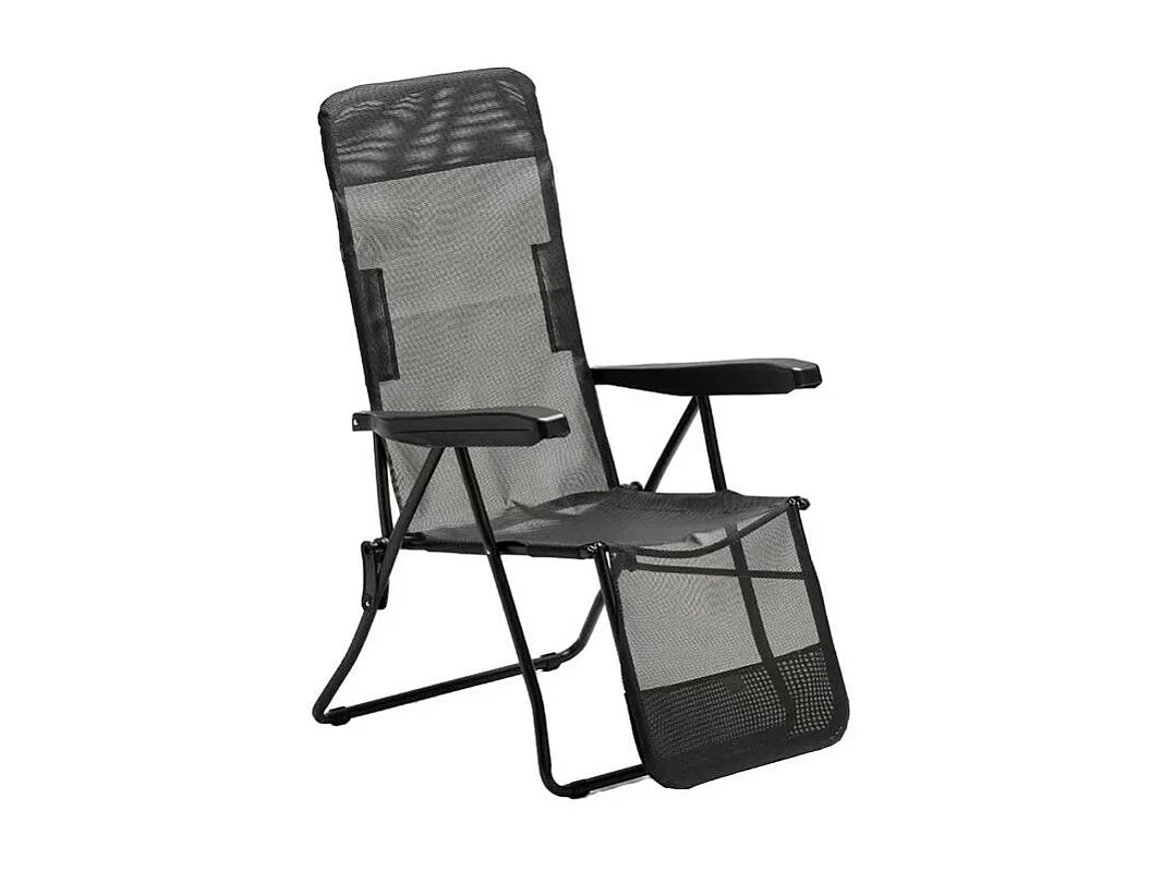 Sdraio pieghevole da spiaggia giardino braccioli in acciaio Kubrick