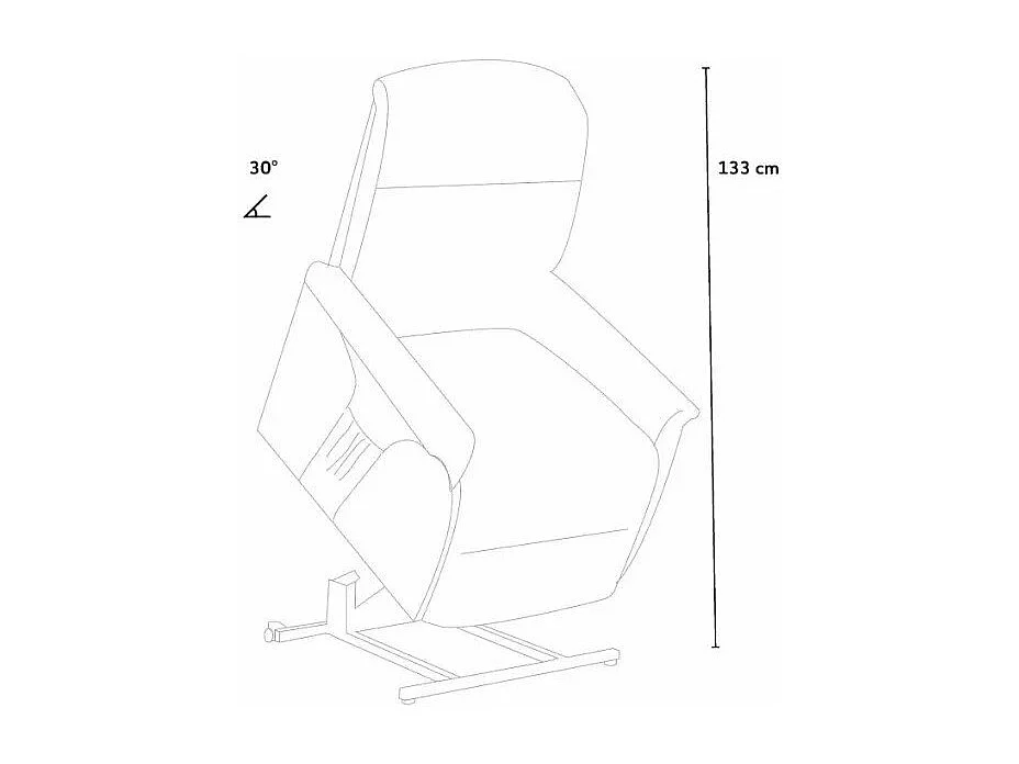 Poltrona elevabile elettrica per anziani con telecomando Orione