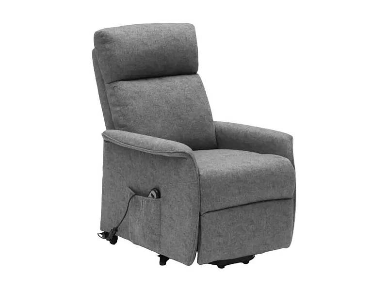 Sillón relax eléctrico reclinable 2 motores sistema de elevación para personas mayores Giorgia+ - Gris