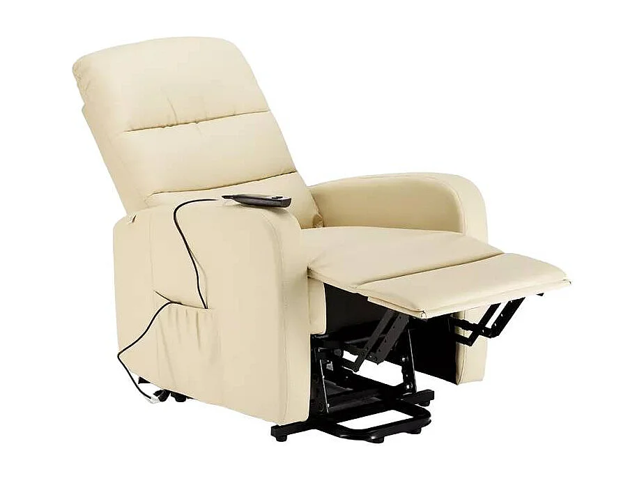 Poltrona relax elettrica reclinabile sollevatore in similpelle Astra