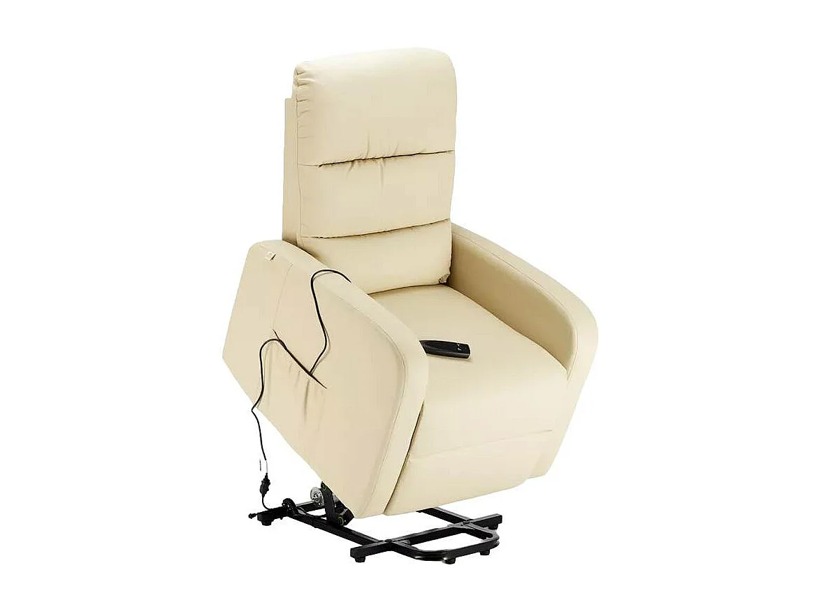 Elizabeth Design Kunstleder Relaxsessel mit Lifter - Beige