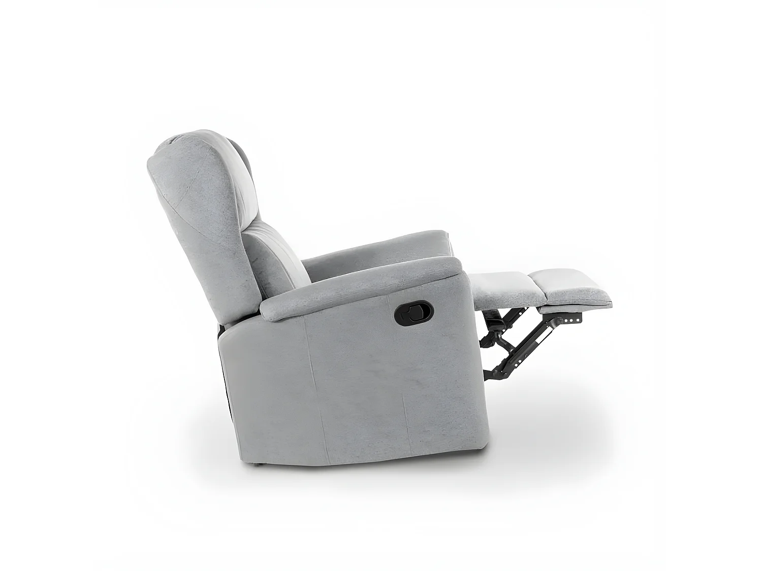 Poltrona relax reclinabile manuale in tessuto con poggiapiedi Apollo