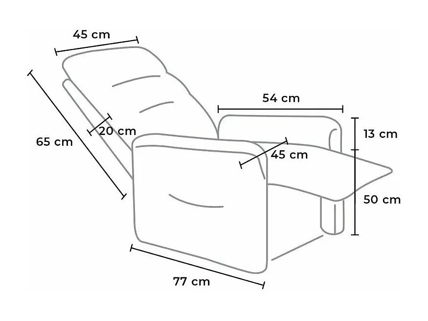 Fauteuil releveur électrique en tissu pour séniors SOLACE