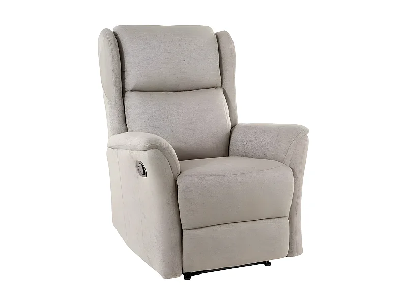 Sillón relax reclinable con reposapiés Hope - Beige