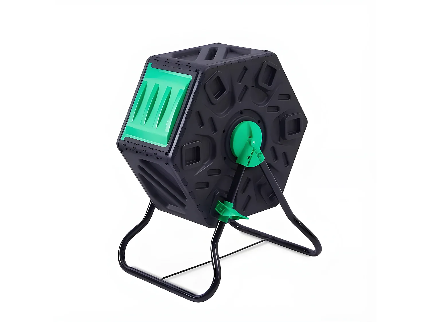 Composteur bac a compost de jardin rotatif de 65L en plastique CULTI