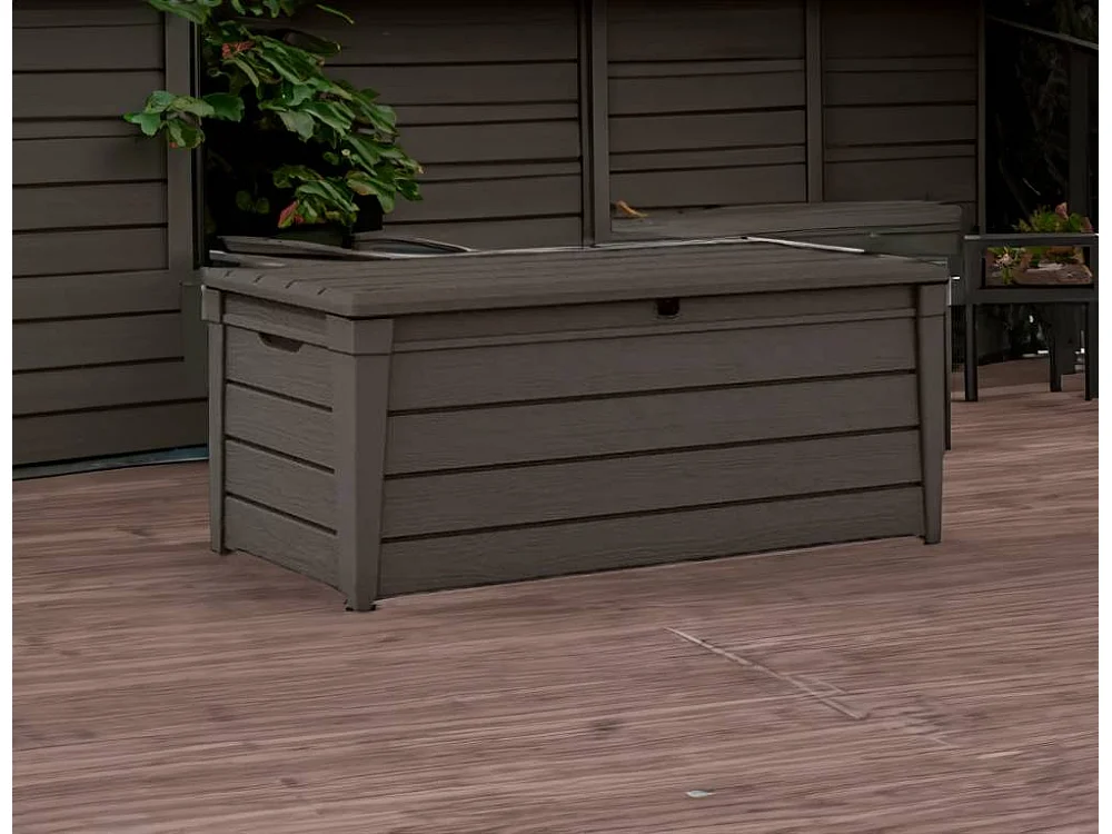 Coffre de rangement jardin 454L résine pour outils de jardin NATURIA