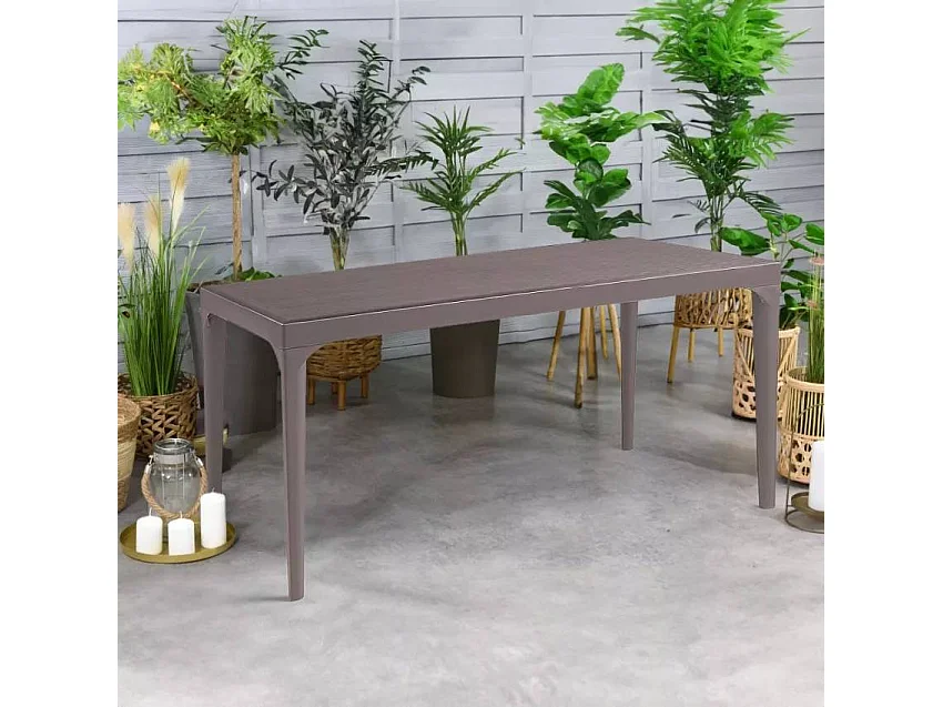 Table rectangulaire d'extérieur 150x90cm jardin bar restaurant SOL