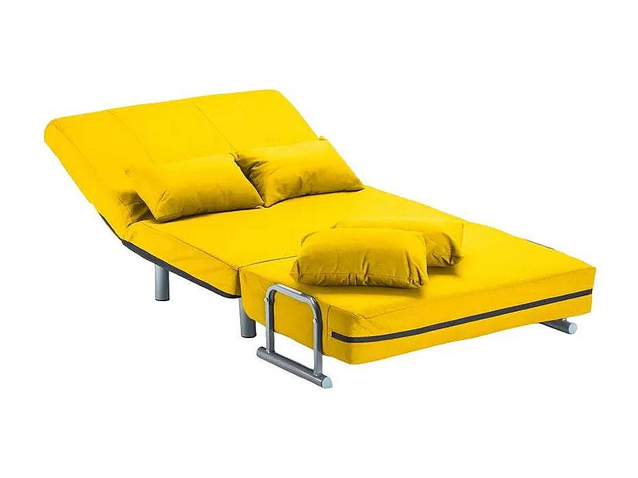 Fauteuil convertible robuste en tissu lit convertible SALINGER