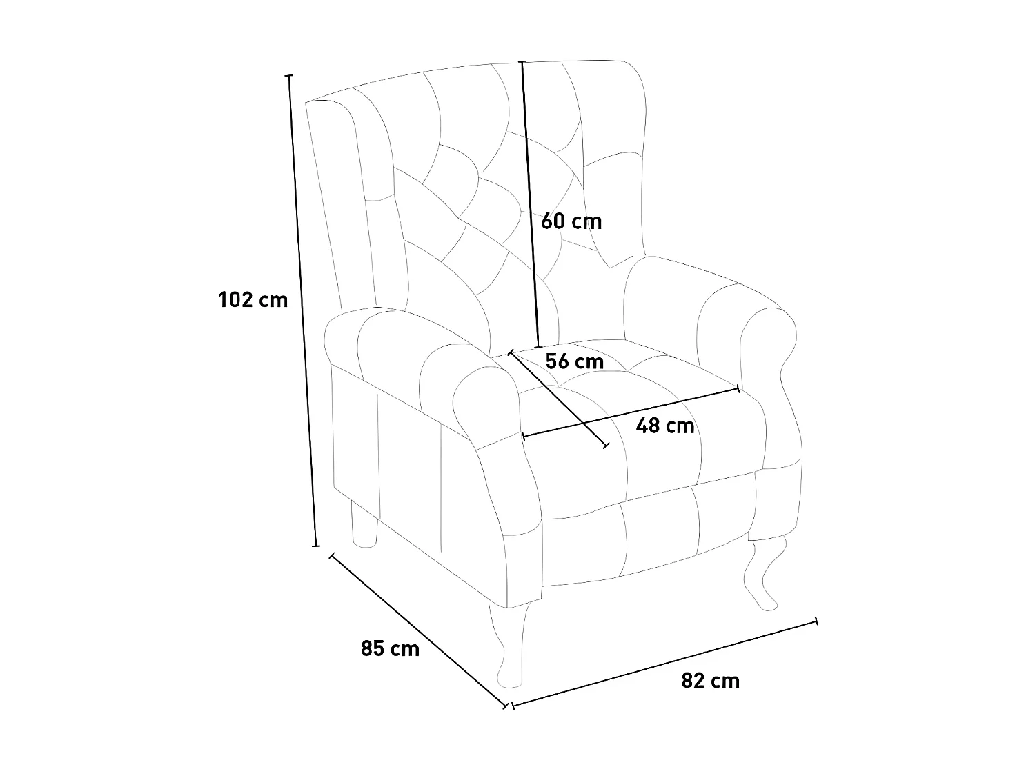 Sillón relax reclinable patchwork bergère de diseño moderno Throne