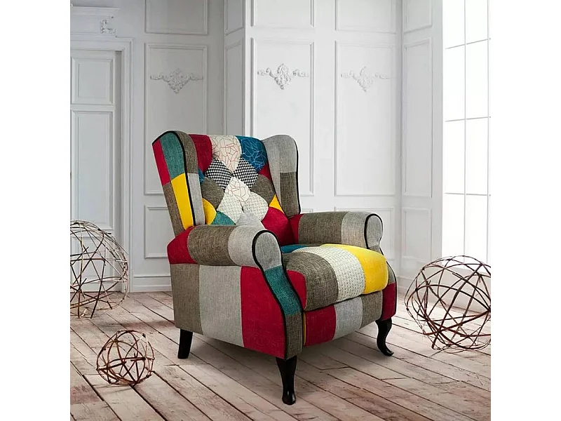 Fauteuil bergère inclinable design moderne confortable QUAIN