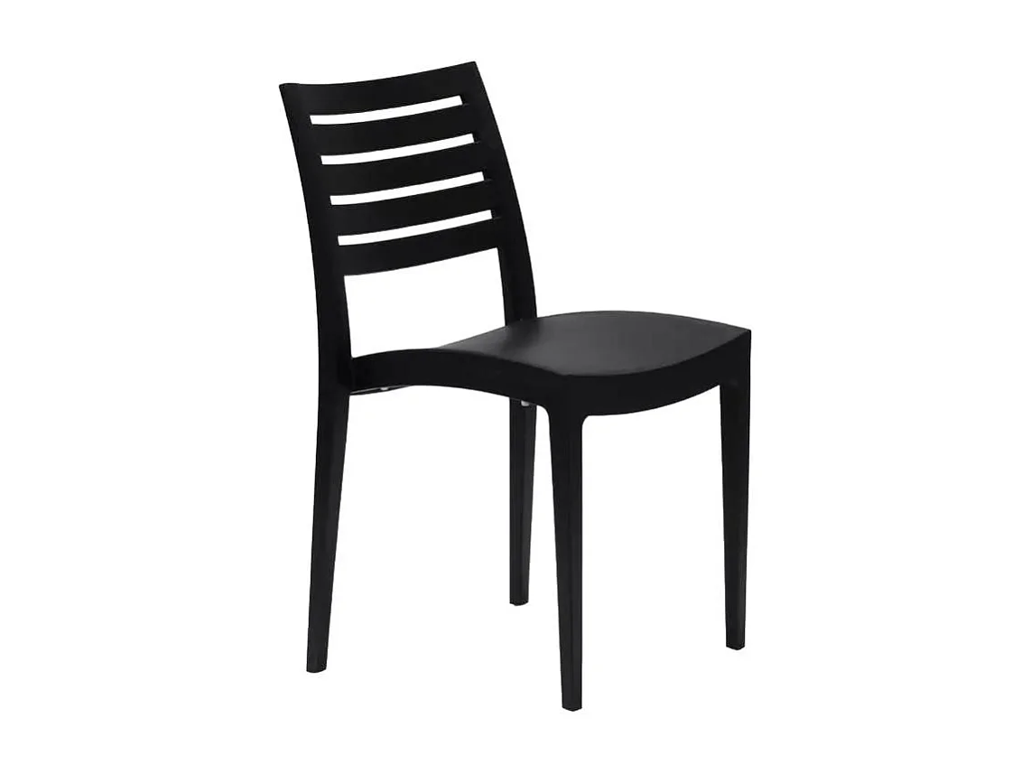 Stock 24 Sillas De Polipropileno Restaurantes Firenze Grand Soleil - Negro