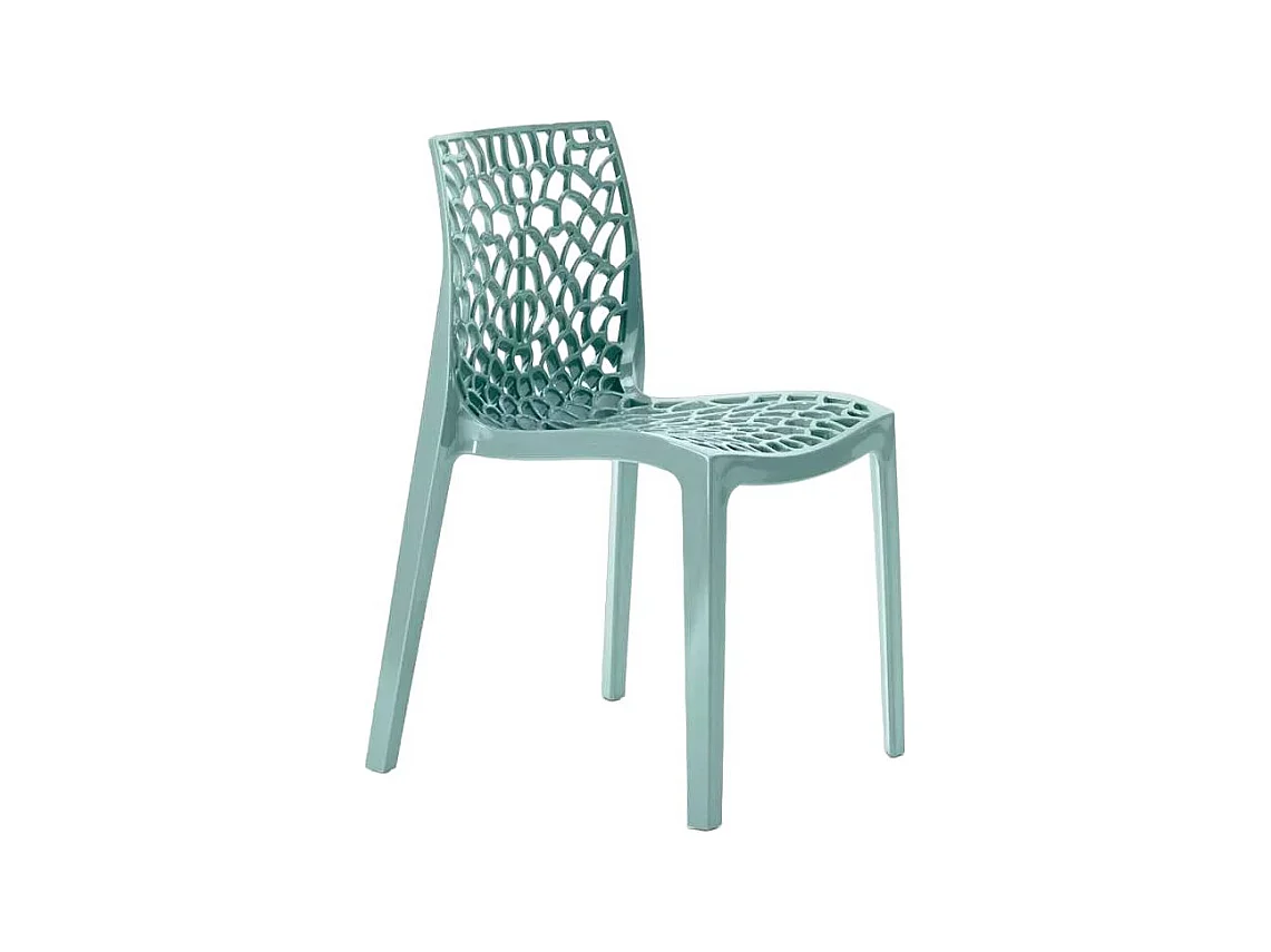 SET 2 SEDIE DESIGN Cucina Bar in Polipropilene Impilabili