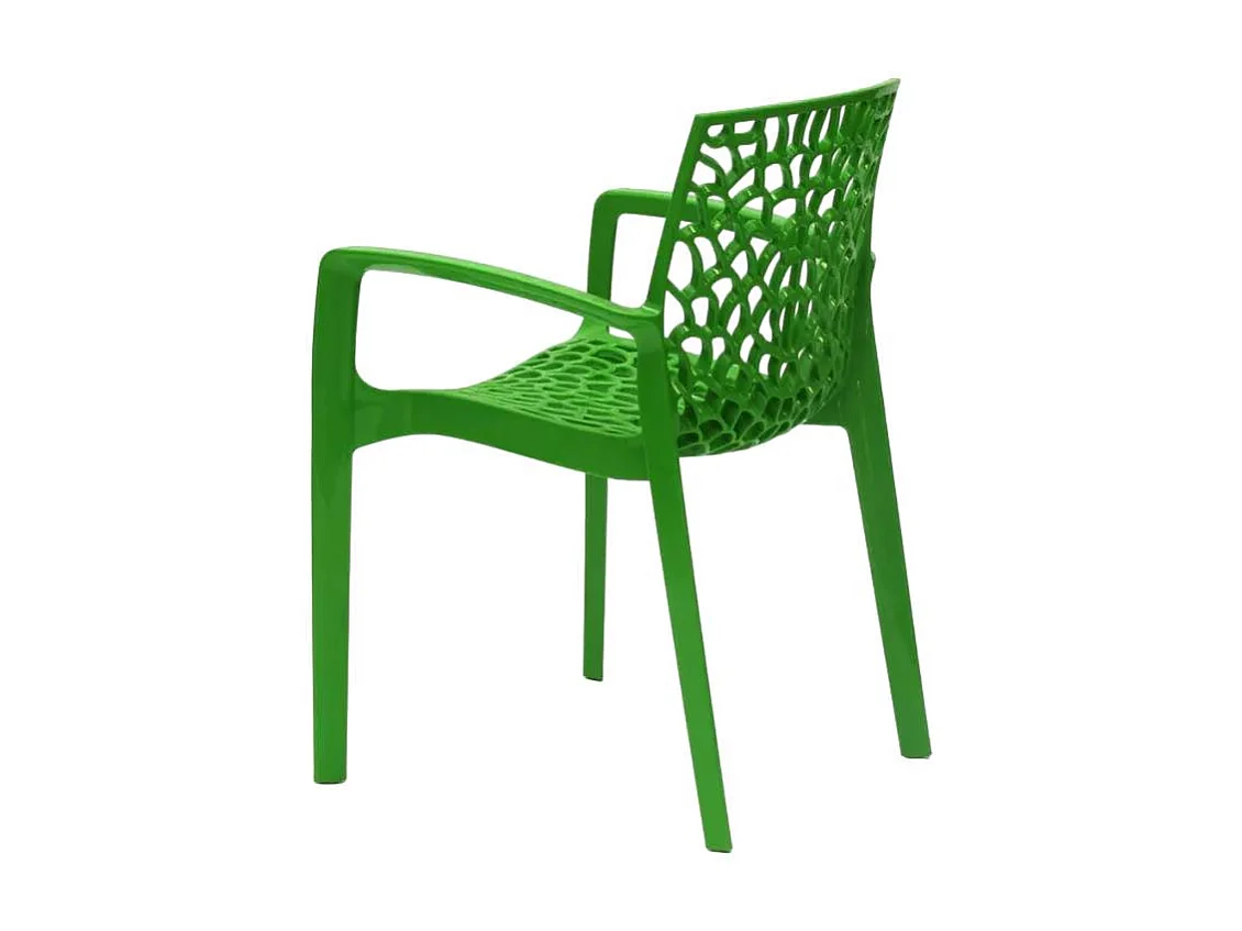 Grand Soleil Gruvyer Arm Polypropylen Stühle mit Armlehnen Garten Bar - Grün