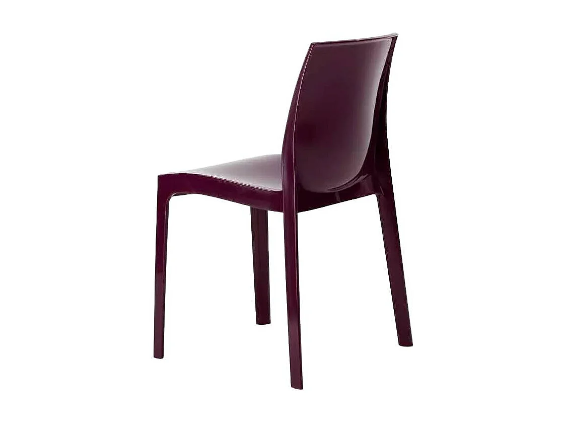 Silla para Cocina y Bar Ice Grand Soleil de Polipropileno Apilable - Morado