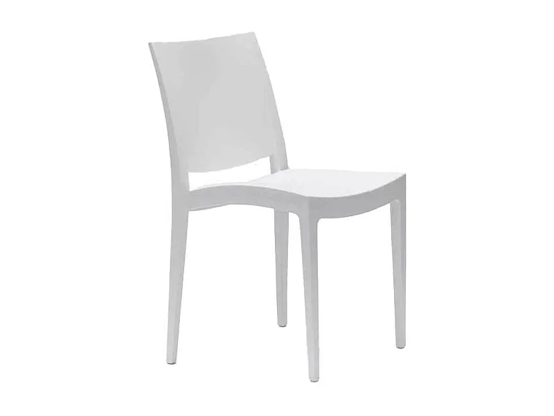 Stuhl aus Polypropylen für Küche, Bar und Restaurant Grand Soleil Trieste - Weiß