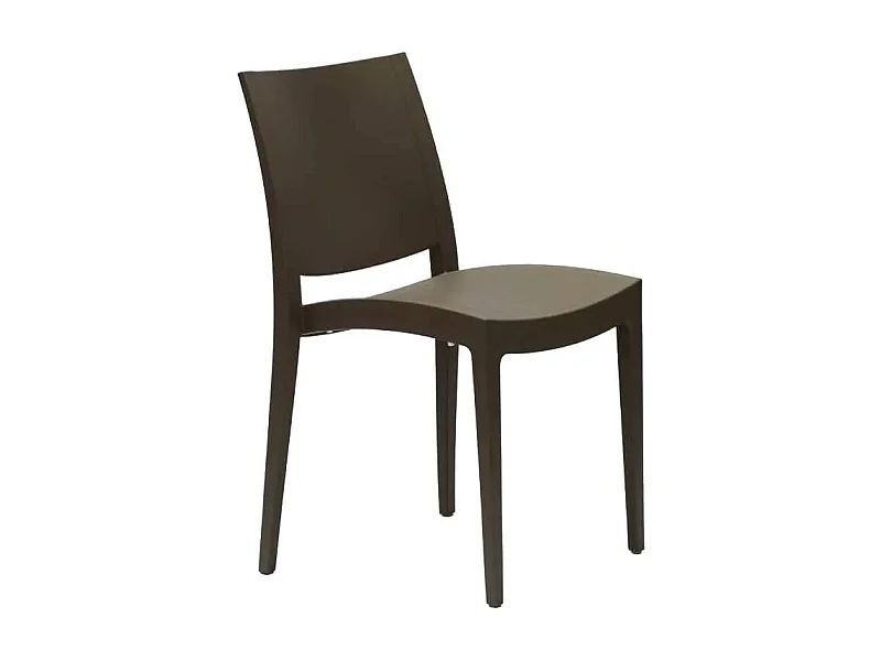Stuhl aus Polypropylen für Küche, Bar und Restaurant Grand Soleil Trieste - Braun