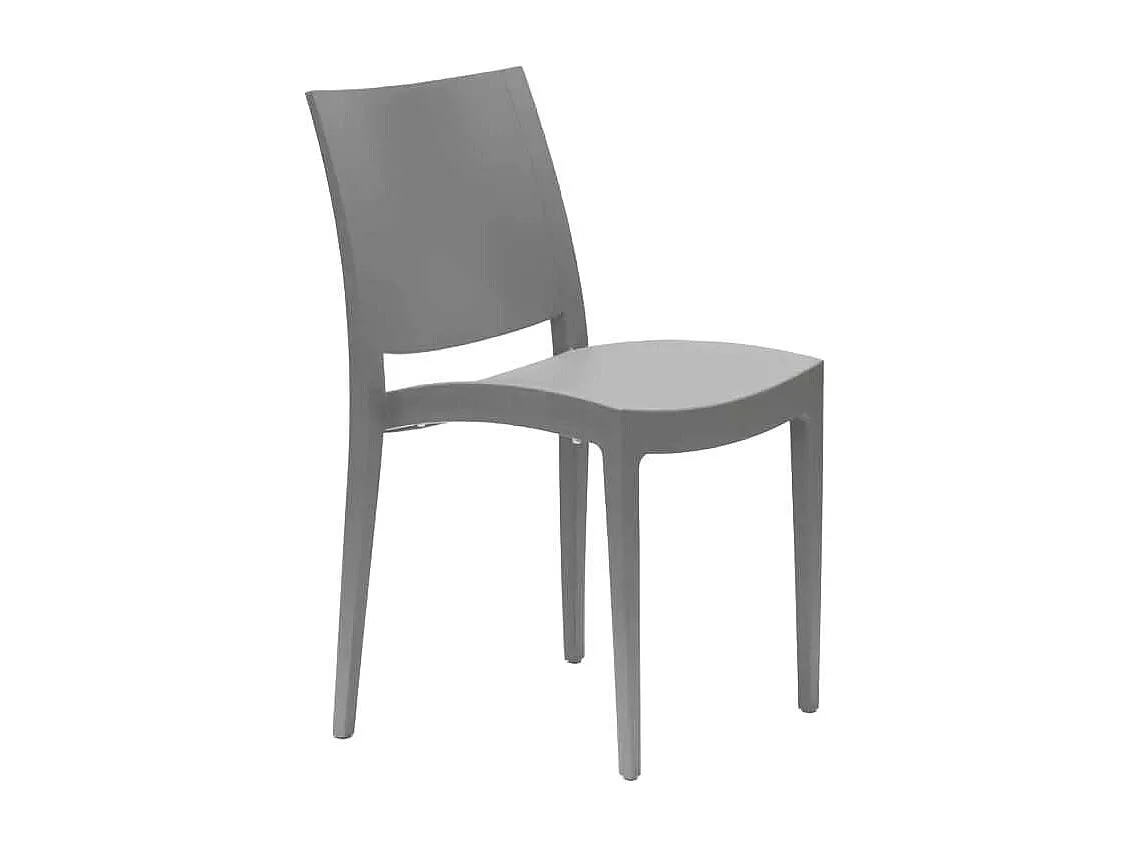 Stock 24 Sillas De Polipropileno Restaurantes Trieste Grand Soleil - Gris