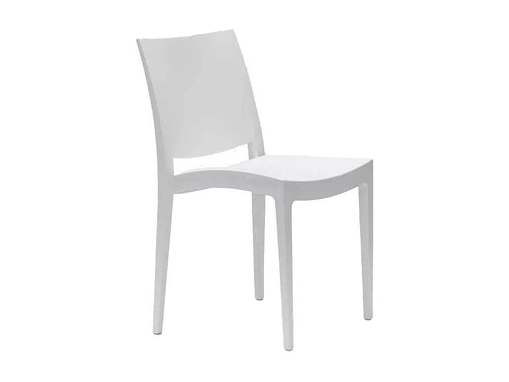 Stock 24 Sillas De Polipropileno Restaurantes Trieste Grand Soleil - Blanco