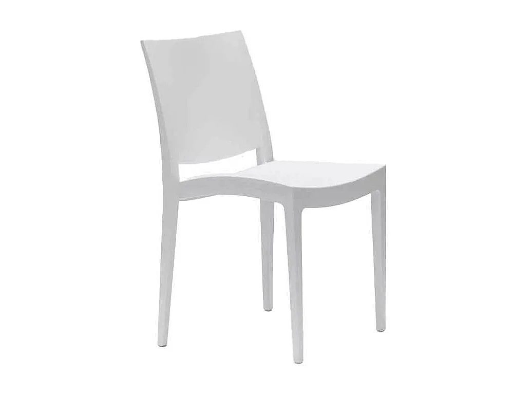 Stock 24 Sillas De Polipropileno Restaurantes Trieste Grand Soleil - Blanco