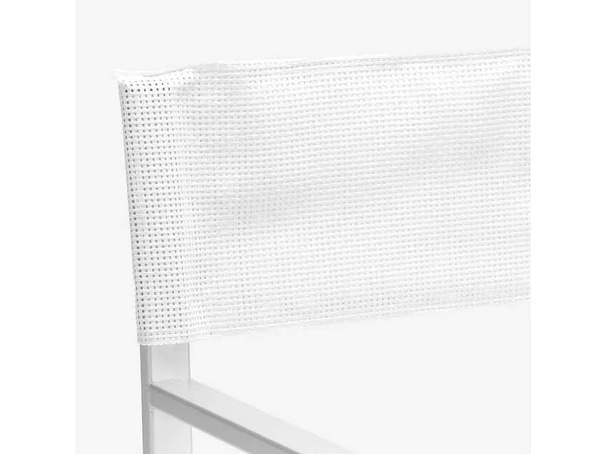 2 Sillas playa mar plegable portátil aluminio textilene Regista Gold - Blanco