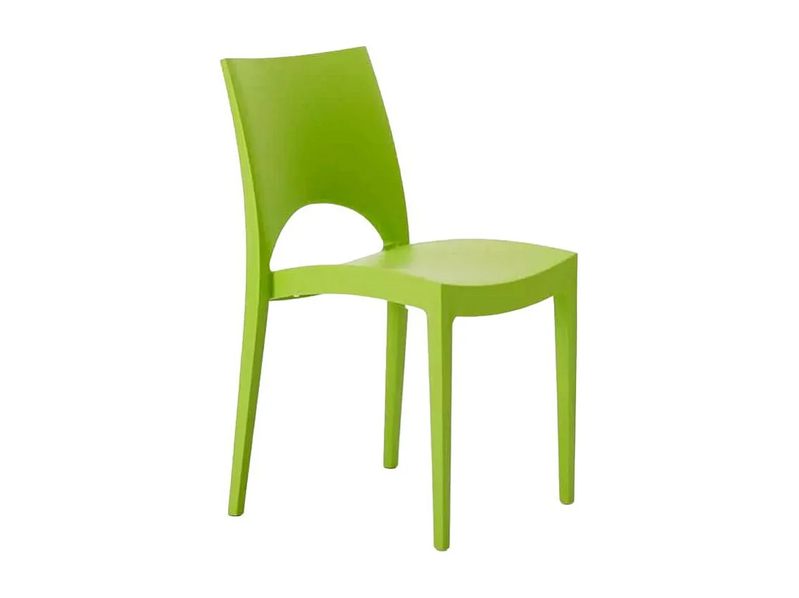Stock 24 Silla de cocina Paris Grand Soleil de Polipropileno Apilable - Verde