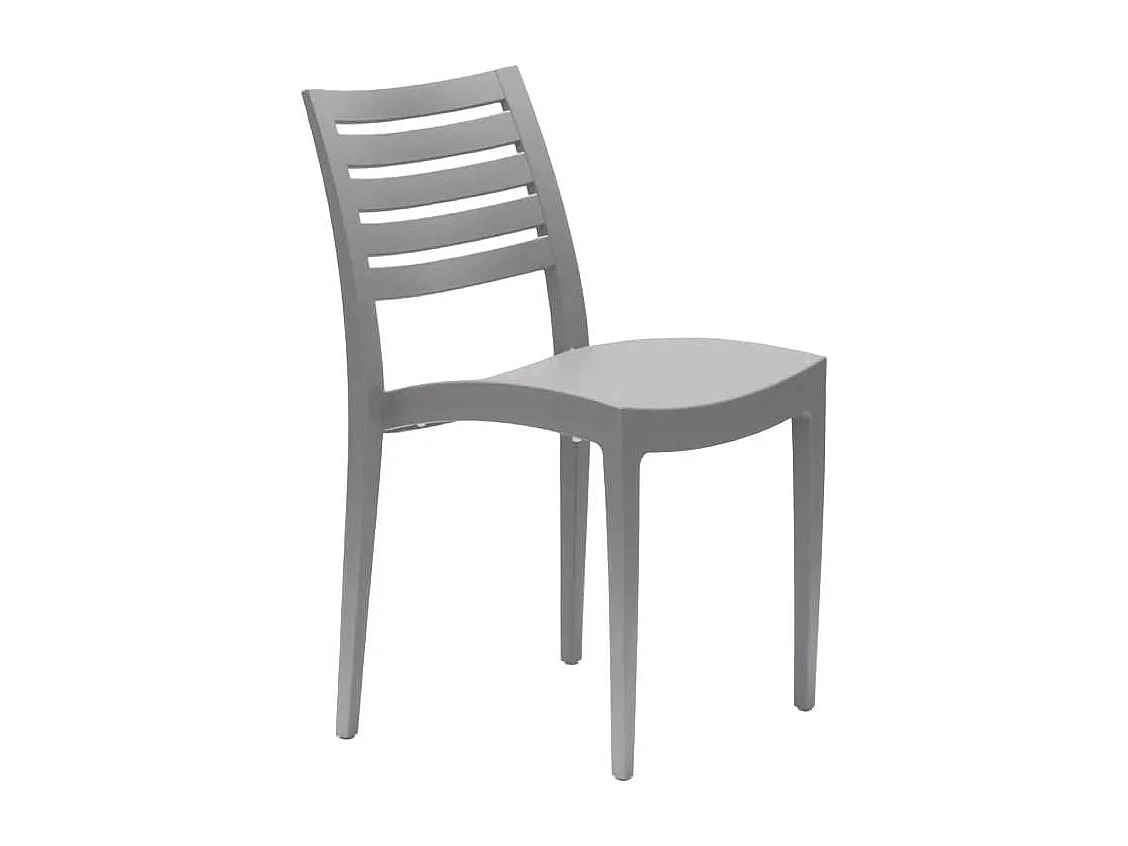 Stock 24 Sillas De Polipropileno Restaurantes Firenze Grand Soleil - Gris