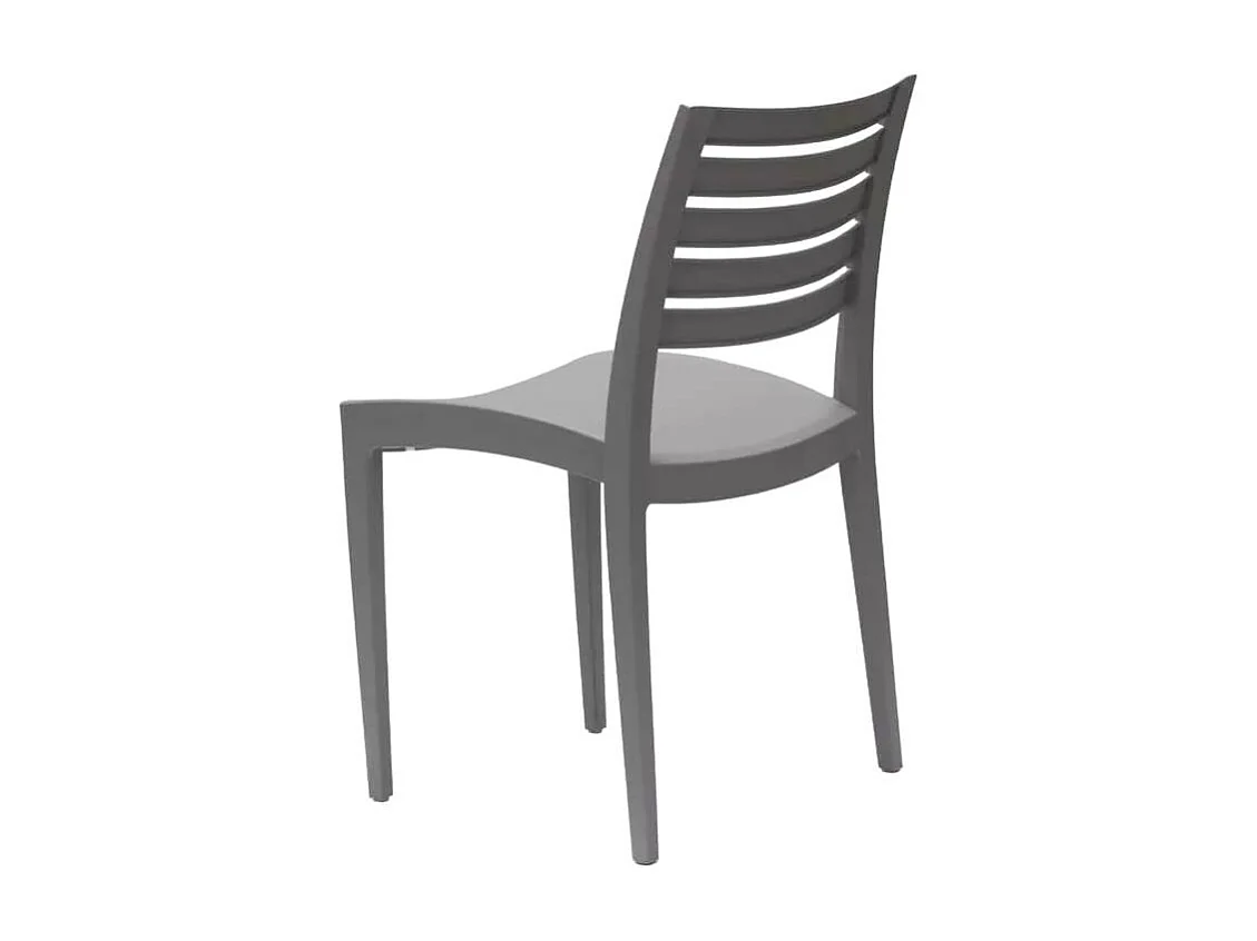 Stock 24 Sillas De Polipropileno Restaurantes Firenze Grand Soleil - Gris