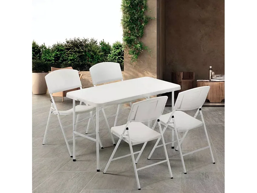 Silla plástica plegable Yoga para jardín