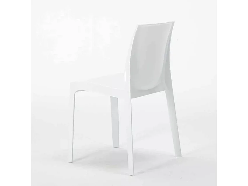 Stock 18 Sillas Ice Grand Soleil de Polipropileno para Restaurante y Bar - Blanco