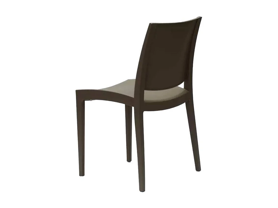 Stock 24 Sillas De Polipropileno Restaurantes Trieste Grand Soleil - Marrón