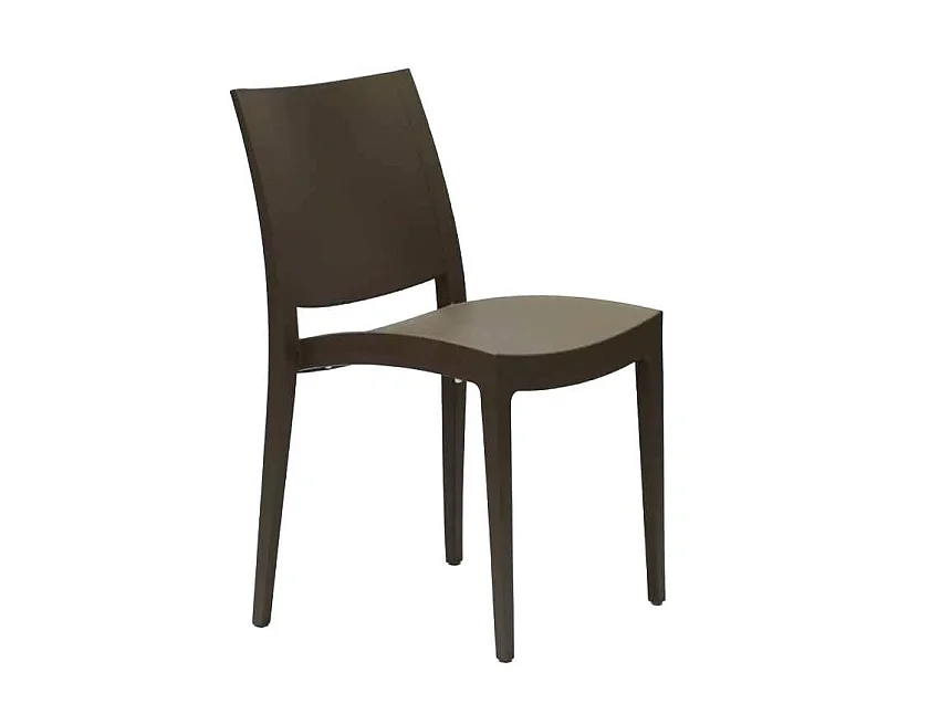 Stock 24 Sillas De Polipropileno Restaurantes Trieste Grand Soleil - Marrón