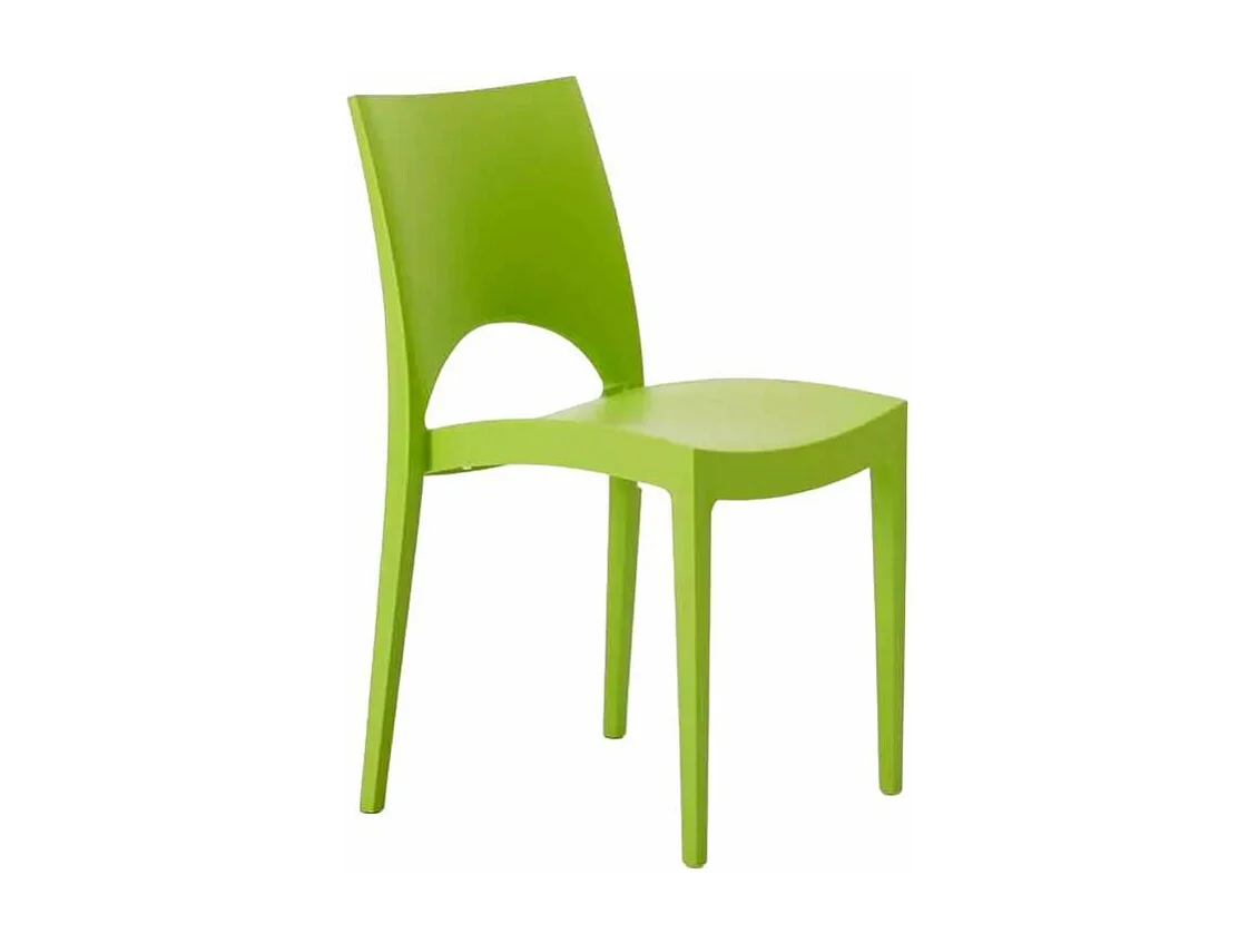 Silla de cocina Paris Grand Soleil de Polipropileno Apilable - Verde