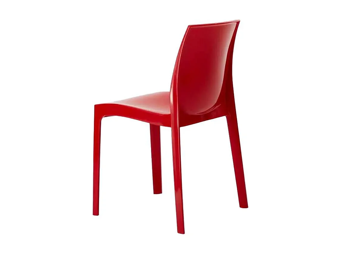 Ice Grand Soleil stapelbare Küchen- und Barstühle aus Polypropylen - Rot