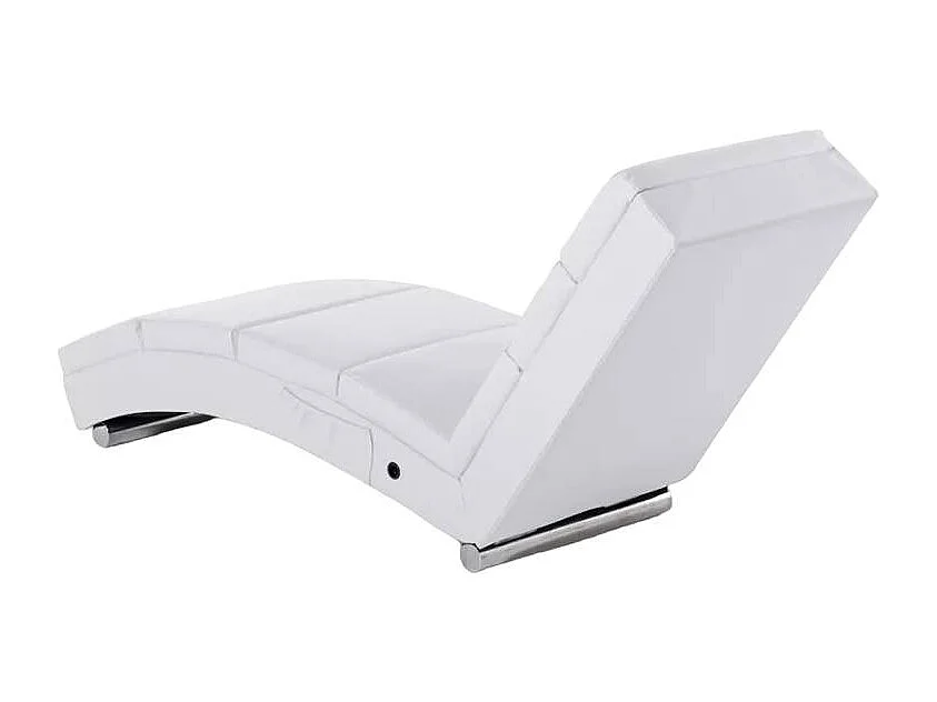 Fauteuil massant et chauffant en similicuir pour salon relax HUGUES