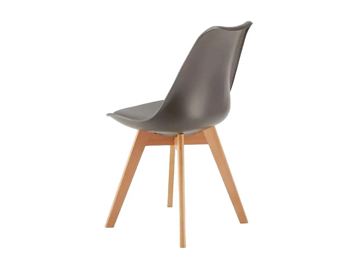 stock 20 sillas con cojín diseño escandinavo Goblet nordica para bares y restaurantes - Gris claro