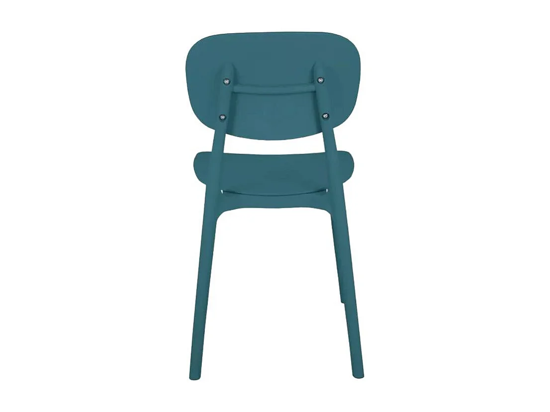 Silla diseño moderno polipropileno cocina exterior comedor Nantes - Azul Marino