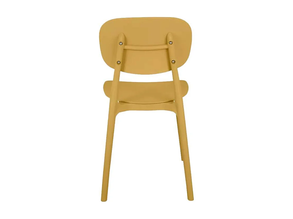 Silla diseño moderno polipropileno cocina exterior comedor Nantes - Amarillo