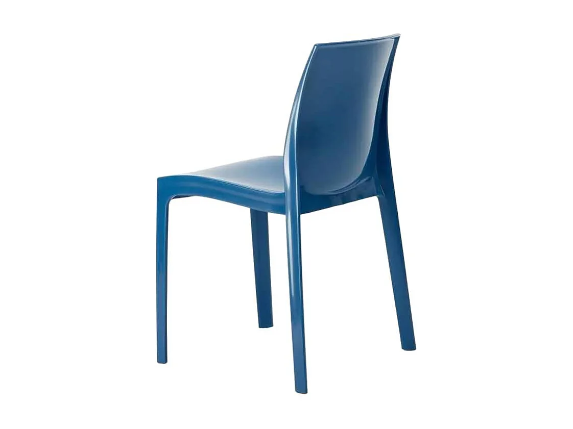 Silla para Cocina y Bar Ice Grand Soleil de Polipropileno Apilable - Azul Marino