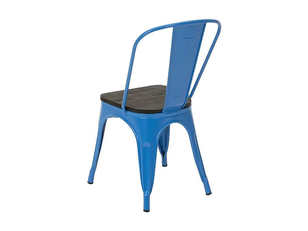 sillas industriales metal acero para cocinas y bares steel one - Azul Marino