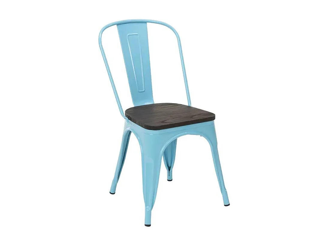 sillas industriales metal acero para cocinas y bares steel one - Azul