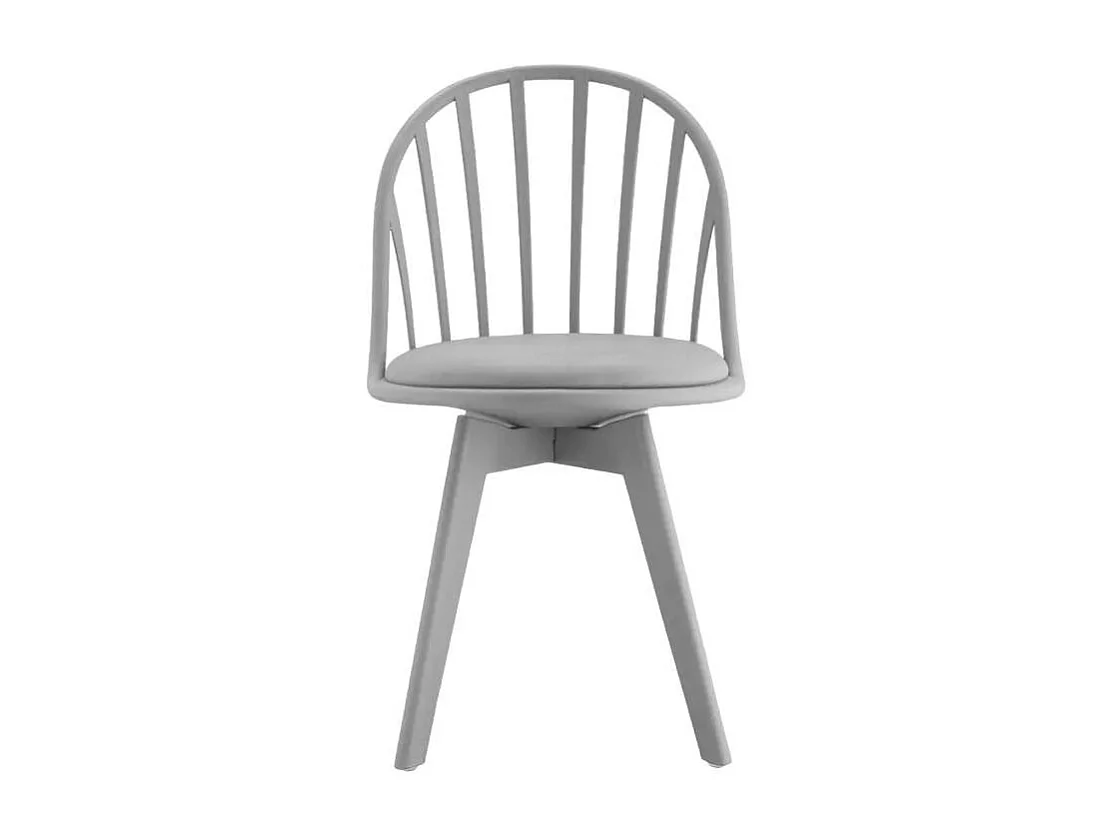 Silla diseño moderno en polipropileno para cocina comedor Molkor - Gris